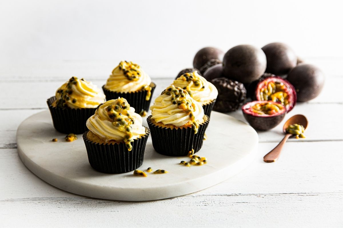 Passionfruit and yogurt cupcake recipe by Twisted Citrus